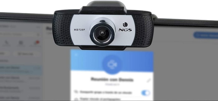 NGS XpressCam 720 Webcam HD 1280x720 con Micrófono Blanco y Negro NGS XpressCam 720 Webcam HD 1280x720 con Micrófono Blanco y Negro